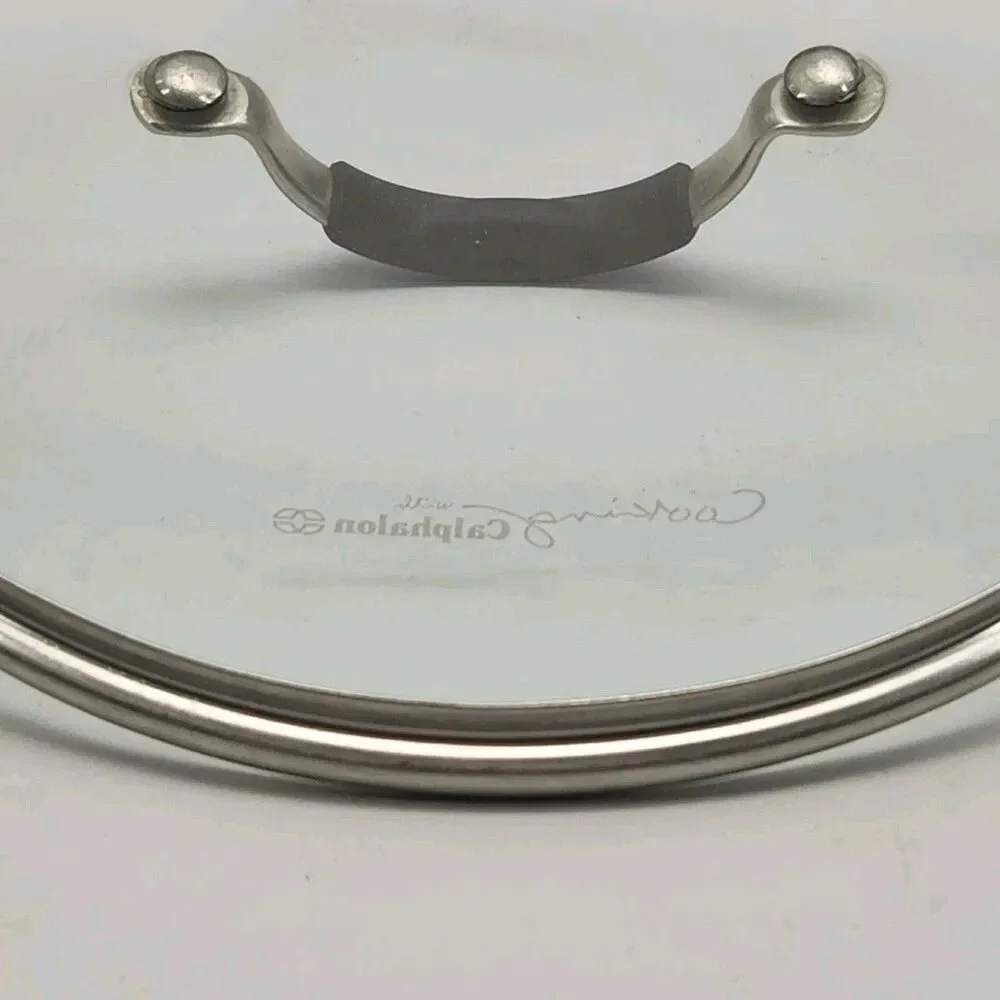 Cooking With Calphalon Replacement Glass Lid Cover 10.5” Silicon Handle